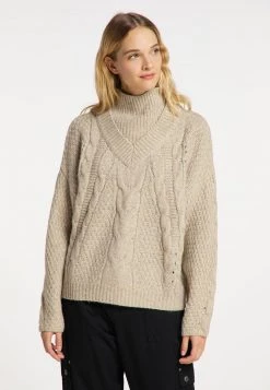 Mujer DREIMASTER INCUS - Jersey De Punto - Beige Melange