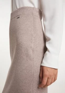 Mujer DREIMASTER KEYTI - Falda De Tubo - Taupe Melange -Tienda DreiMaster barata 5cc5bcc3038d440bb20b5220a4d8b8b7