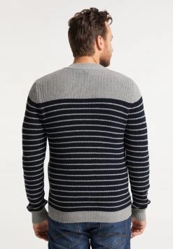 DreiMaster Hombre Chaqueta De Punto - Hellgrau Melange Marine -Tienda DreiMaster barata 5e3b7e959d1d4c5d8660f8af4179db05