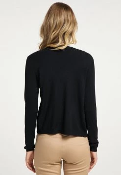 Mujer DREIMASTER BARADELLO - Chaqueta De Punto - Schwarz -Tienda DreiMaster barata 5f17a70de1864df0823aae48cf757b6e