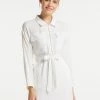 Mujer DREIMASTER VINTAGE DAMEN KLEID - Vestido Camisero - Weiss