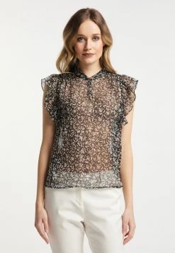 Mujer DREIMASTER CHAUNCE - Blusa - Schwarz