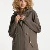 Mujer DREIMASTER TYLIN - Parka - Schlammoliv