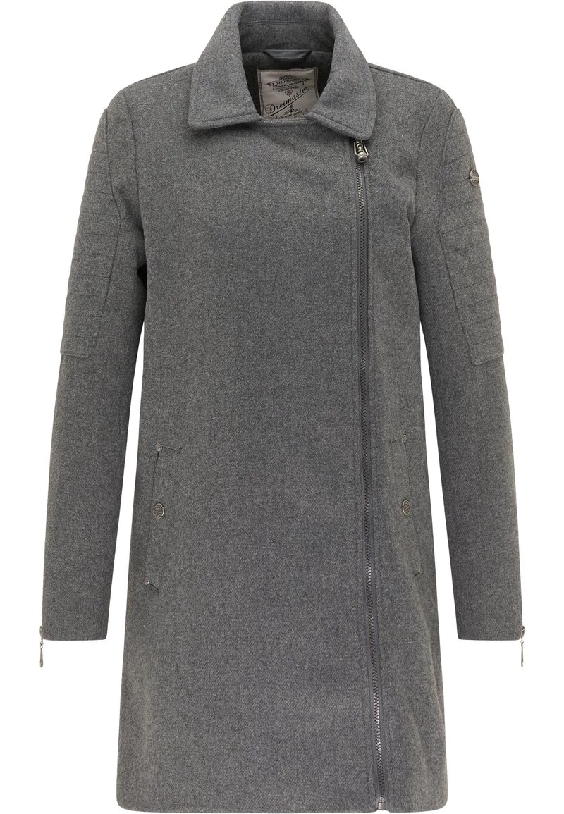 DreiMaster Mujer Abrigo Clásico - Grau Melange 5 DreiMaster Mujer Abrigo Clásico - Grau Melange - Imagen 5