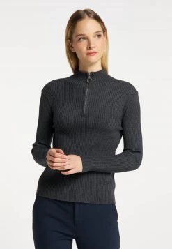 Mujer DREIMASTER KEYTI - Jersey De Punto - Grau Melange