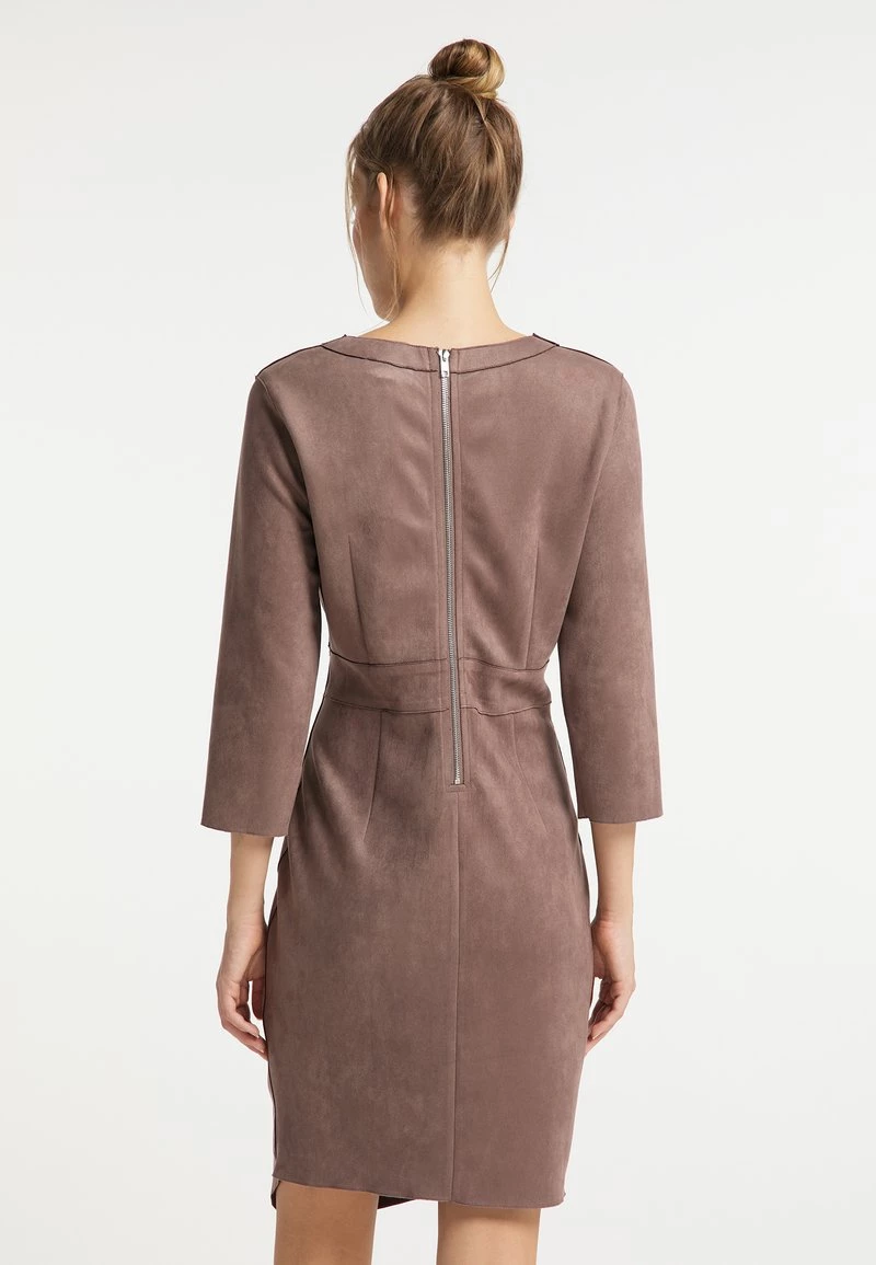 DreiMaster Mujer Vestido Informal - Taupe 3 DreiMaster Mujer Vestido Informal - Taupe - Imagen 3