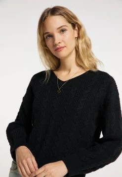 Mujer DREIMASTER INCUS - Jersey De Punto - Schwarz -Tienda DreiMaster barata 63da3f89f94a45b380cfc799d1f01bc3