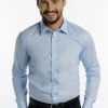DreiMaster Camisa Elegante - Himmelblau, Hombre