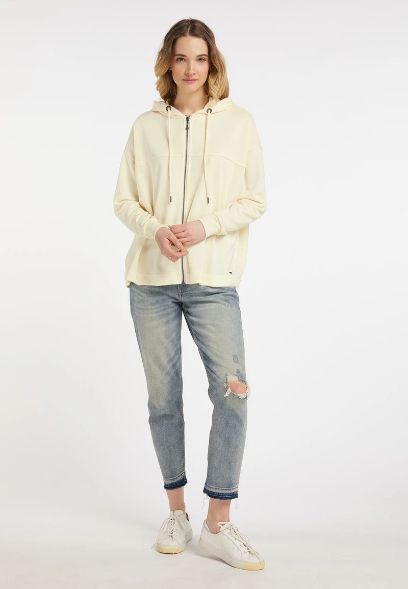 DreiMaster Mujer Sudadera Con Cremallera - Hellgelb 2 DreiMaster Mujer Sudadera Con Cremallera - Hellgelb - Imagen 2