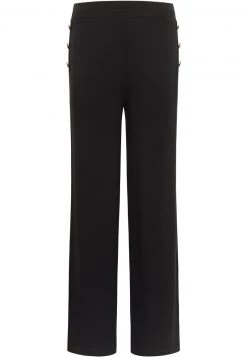 Mujer DREIMASTER TEYLON - Pantalones - Schwarz -Tienda DreiMaster barata 65dc477f99884779a9343c5cc798cd79