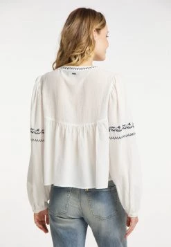 Mujer DREIMASTER FUMO - Camisa - Wollweiss -Tienda DreiMaster barata 67ae702e84c84d67990304ef87975955