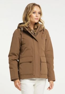 Mujer DREIMASTER ACALMAR - Chaqueta De Invierno - Dunkelbeige
