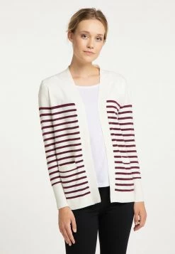 Mujer DREIMASTER BRIDGEPORT - Chaqueta De Punto - Wollweiss Rot