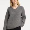 Mujer DREIMASTER INCUS - Jersey De Punto - Dunkelgrau Melange