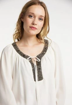 Mujer DREIMASTER EMBELL - Túnica - Wollweiss -Tienda DreiMaster barata 6a8346b58422455aa5205423446ec834