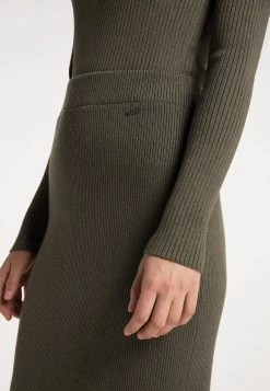 DREIMASTER KEYTI - Falda De Tubo - Oliv, Mujer -Tienda DreiMaster barata 6bc72895b2404c1a87315127aa12e5ec