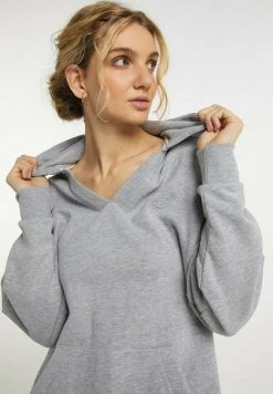 DREIMASTER TAKELAGE - Jersey Con Capucha - Grau Melange, Mujer -Tienda DreiMaster barata 6cffdf8a046443089ad664d70648c3b6