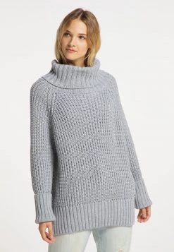 Mujer DREIMASTER KEYTI - Jersey De Punto - Hellgrau