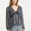 Mujer DREIMASTER SASHIMA - Blusa - Marine Geblümt