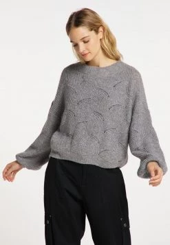 Mujer DREIMASTER KEYTI - Jersey De Punto - Dunkelgrau