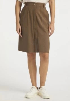 DreiMaster Mujer Falda Acampanada - Oliv