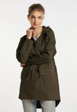 DREIMASTER ZITHA - Parka - Moosgrün, Mujer