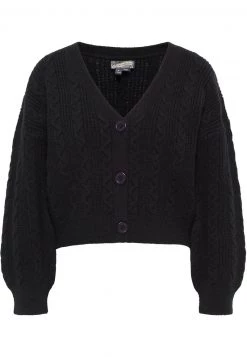 Mujer DREIMASTER INCUS - Chaqueta De Punto - Schwarz -Tienda DreiMaster barata 736591846ef349c5b9bd016317dd2834