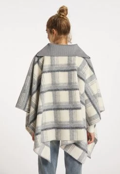 Mujer DREIMASTER BATUTTA - Poncho - Karo Grau -Tienda DreiMaster barata 7640638cec634b25831f22742bd11c62