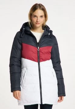 Mujer DREIMASTER EISSEGLER - Abrigo De Invierno - Dunkelmarine Weiss