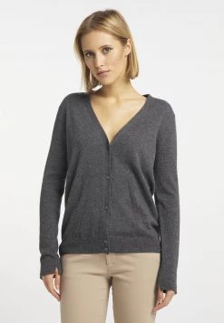 DreiMaster Mujer Chaqueta De Punto - Dunkelgrau Melange