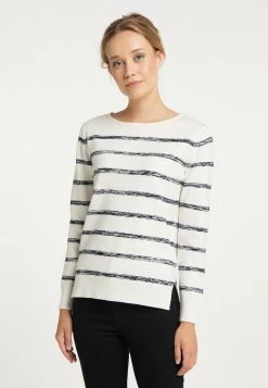 Mujer DREIMASTER BRIDGEPORT - Sudadera - Wollweiss Marine