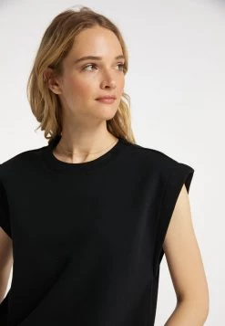 DREIMASTER TAKELAGE - Camiseta Básica - Schwarz, Mujer -Tienda DreiMaster barata 789997e370374a258ffcdd4b4a44aba5