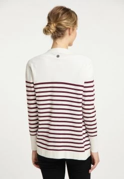 Mujer DREIMASTER BRIDGEPORT - Chaqueta De Punto - Wollweiss Rot -Tienda DreiMaster barata 78c8ec50d7574477bdeb2b77ced71b30