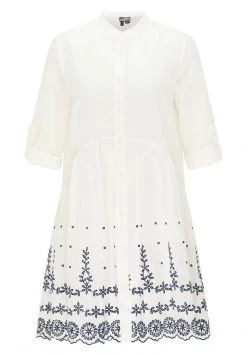 DREIMASTER IMANE - Vestido Camisero - Weiss Marine, Mujer -Tienda DreiMaster barata 791a5eb32f854db2ae8d4501a111e921