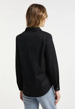 Mujer DREIMASTER ELMWOOD - Camisa - Schwarz -Tienda DreiMaster barata 7aa2e824f2d64d6a991455da0c3fddc7