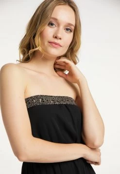 Mujer DREIMASTER EMBELL - Vestido Largo - Schwarz -Tienda DreiMaster barata 7c501a20f67540cfb5ae2df4142eb60a