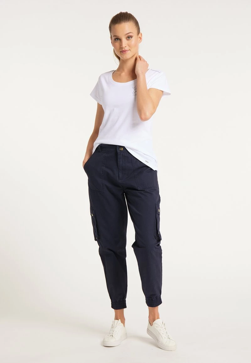 Mujer DREIMASTER T-SHIRT MIT STICKEREI - Camiseta Estampada - White 2 Mujer DREIMASTER T-SHIRT MIT STICKEREI - Camiseta Estampada - White - Imagen 2