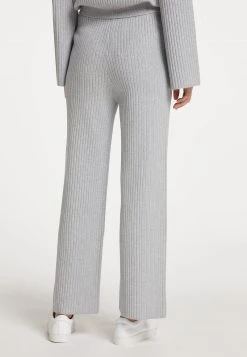 Mujer DREIMASTER INCUS - Pantalones - Grau Melange -Tienda DreiMaster barata 7d10b0db2a0f40889de87c4c93e8b52f