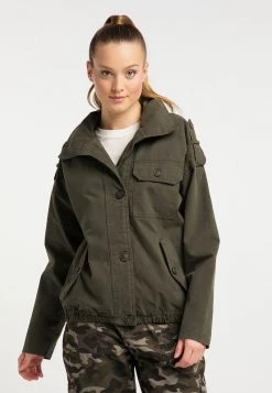 DreiMaster Mujer Chaqueta De Entretiempo - Dark Olive