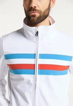 Hombre DREIMASTER BRIDGEPORT - Chaqueta De Entretiempo - Weiss Retroblau -Tienda DreiMaster barata 7e3f29bda22e400caf82ca99d90dd572