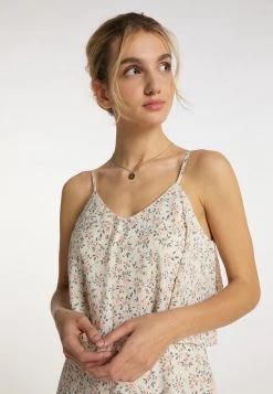 DreiMaster Mujer Vestido Largo - Wollweiss Aprikose -Tienda DreiMaster barata 7e75a41c52134bbe907acba4fe44b0ad