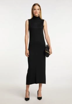 Mujer DREIMASTER BARADELLO - Vestido De Punto - Schwarz