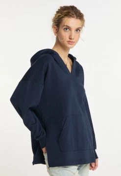 Mujer DREIMASTER TAKELAGE - Jersey Con Capucha - Dunkelmarine