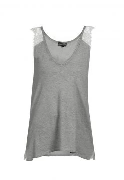 DreiMaster Top - Dunkelgrau, Mujer -Tienda DreiMaster barata 8049b5318cc1412db2fa981a3bb5f246