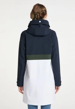 Mujer DREIMASTER BRIDGEPORT - Abrigo Clásico - Nachtblau Weiss -Tienda DreiMaster barata 80f1a77fcd5d49edba78daf625cc1a31