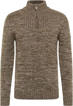 Hombre DREIMASTER ABREL - Jersey De Punto - Oliv Melange -Tienda DreiMaster barata 817c5a448918464b9e914a33ce2b0602