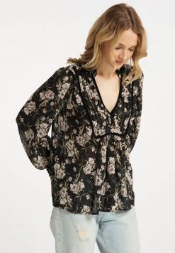 DREIMASTER INCUS - Túnica - Schwarz Blüte, Mujer