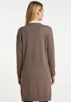 Mujer DREIMASTER BARADELLO - Chaqueta De Punto - Dunkeltaupe -Tienda DreiMaster barata 8290df0b31594c45b8bccce5419ca80b