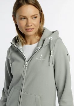 Mujer DREIMASTER KILATA - Sudadera Con Cremallera - Rauchmint -Tienda DreiMaster barata 8292a539442c4e7bbf4caf6a78e181bc