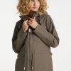 Mujer DREIMASTER TYLIN - Impermeable - Schlammoliv